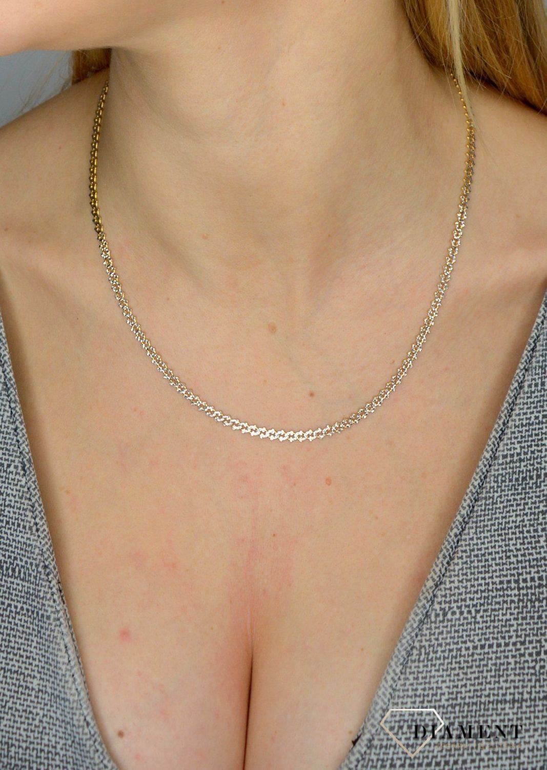 Złoty łańcuszek 333 o szerokości 4 mm DIA-LAN-1455-333 4mm (2).jpg